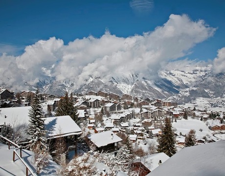 Chalets in Nendaz Switzerland - the ski resort centre