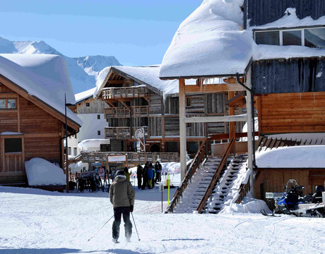 Chalets in Alpe d'Huez - these are ski in and ski out Chalets in Alpe d'Huez - these are ski in and ski out